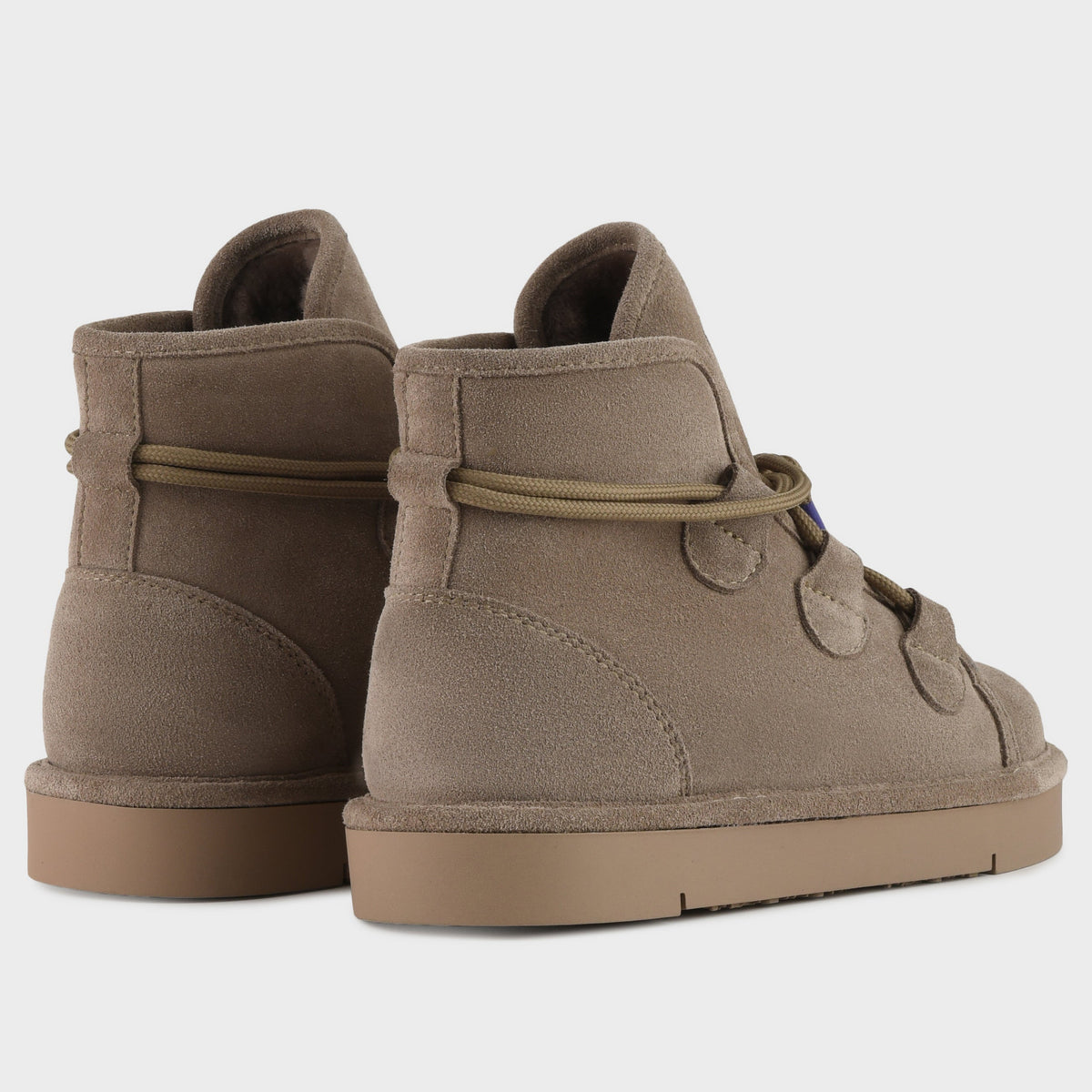 Sneakers Panchic woman walnut suede shearling lining