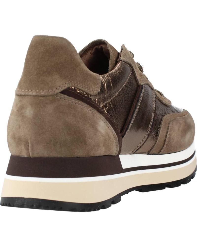 Sneakers Nero Giardini woman brown suede leather