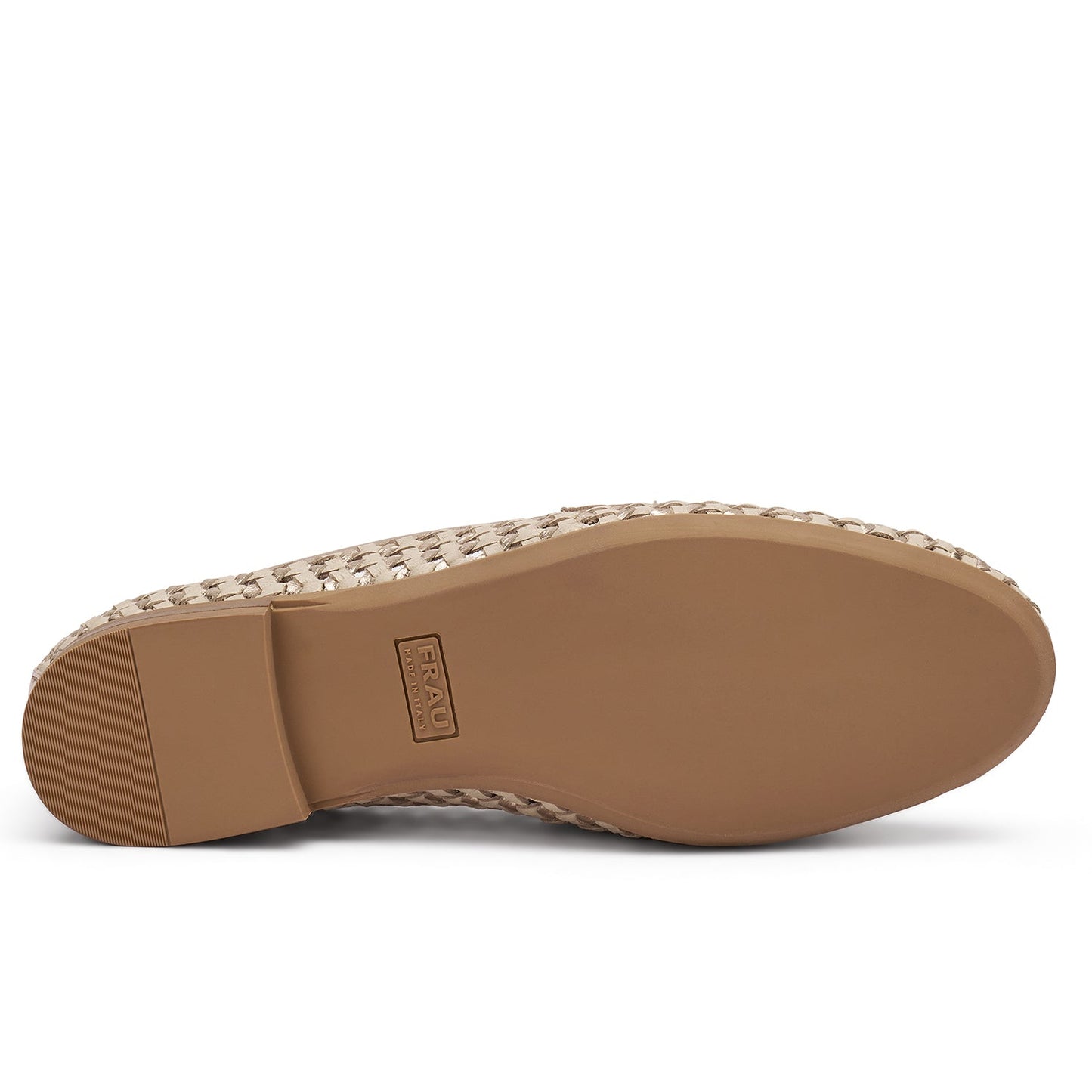 Mocassini Frau donna pelle laminato oro
