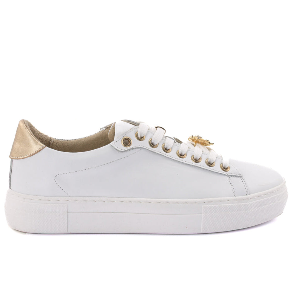 Sneakers Step donna pelle colore bianco inserti
