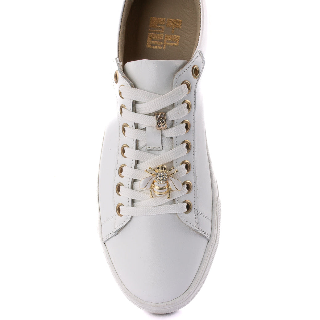 Sneakers Step donna pelle colore bianco inserti