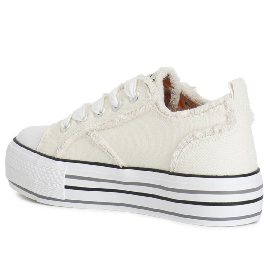 Sneakers CafèNoir woman white colored stars inserts