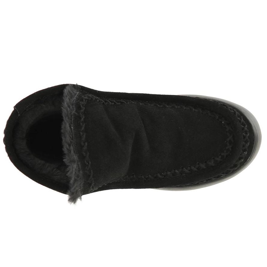 Ankle Boots CafèNoir woman black suede lined fur