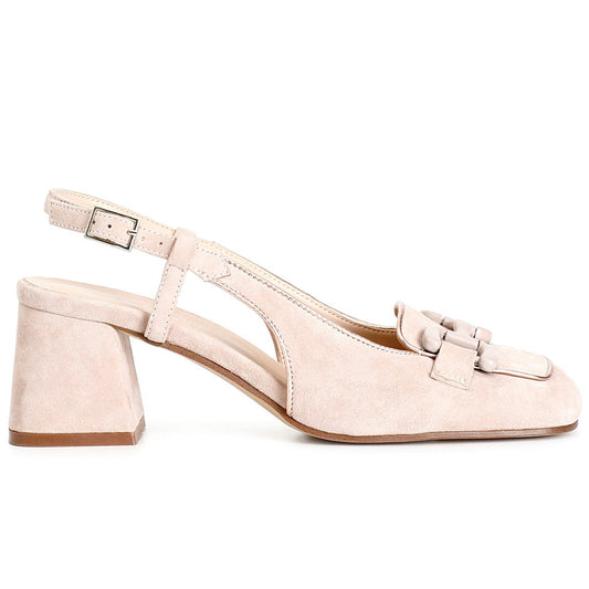 Slingback CafèNoir donna pelle camoscio rosa antico