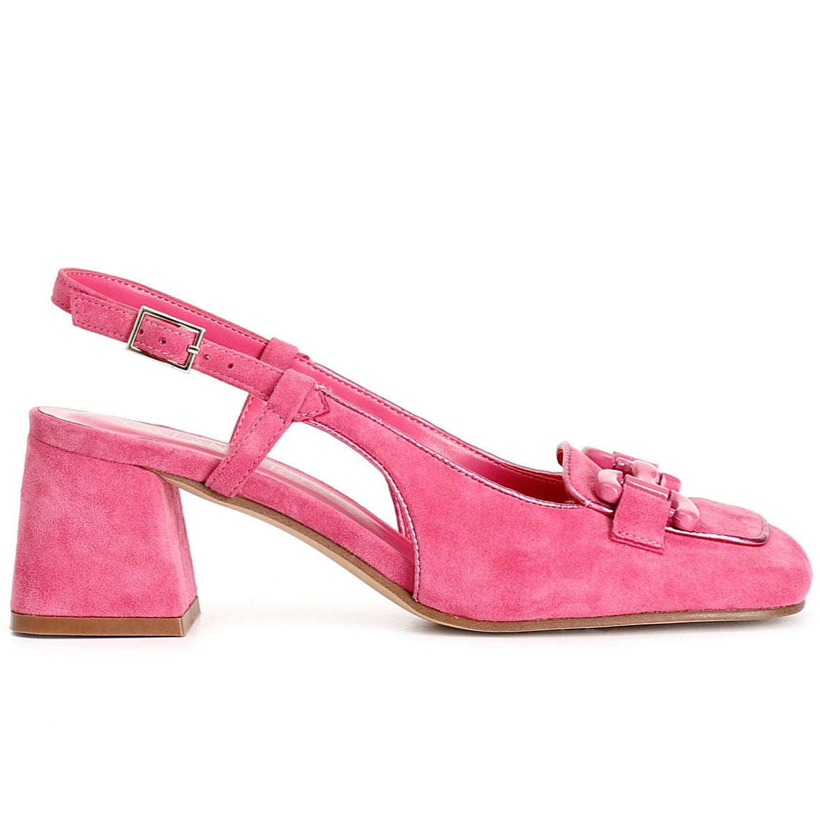 Slingback CafèNoir women pink suede leather