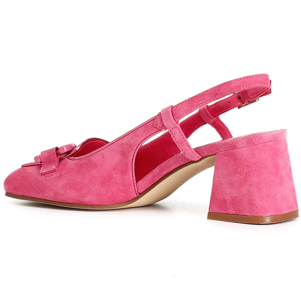 Slingback CafèNoir women pink suede leather