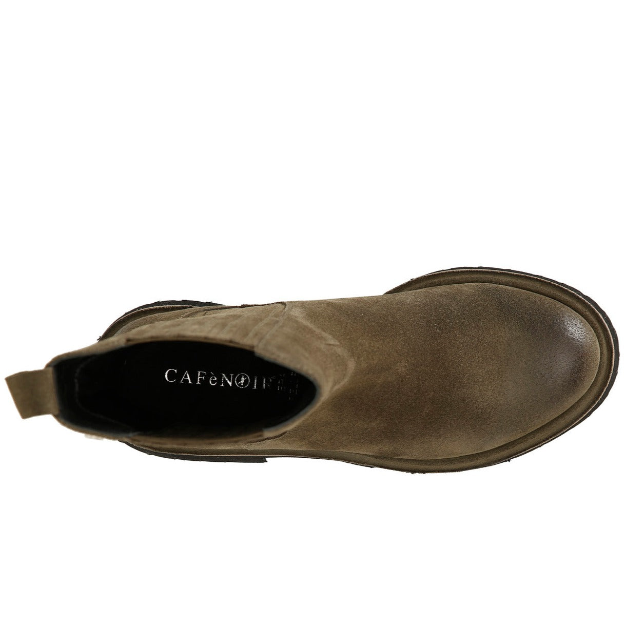 Boots CafèNoir woman green suede side elastic