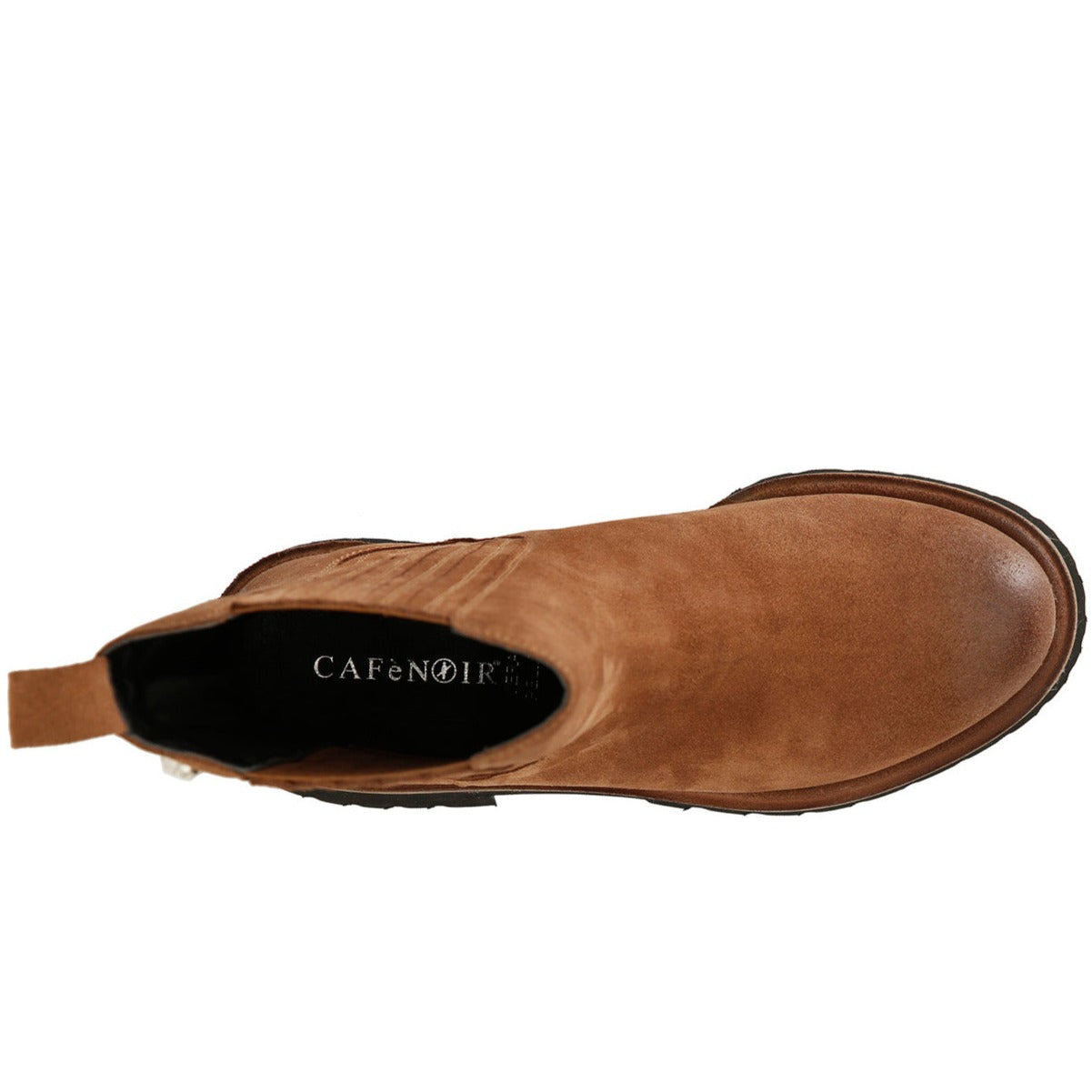 Boots CafèNoir woman brown suede side elastic
