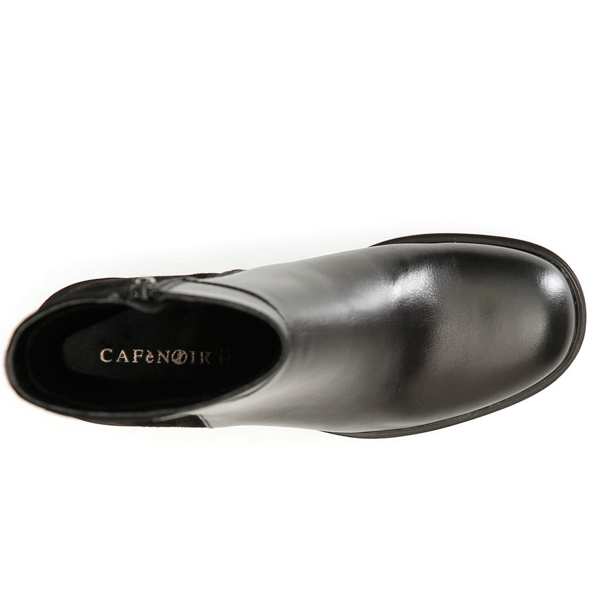 Stivali CafèNoir donna pelle e camoscio nero zeppa