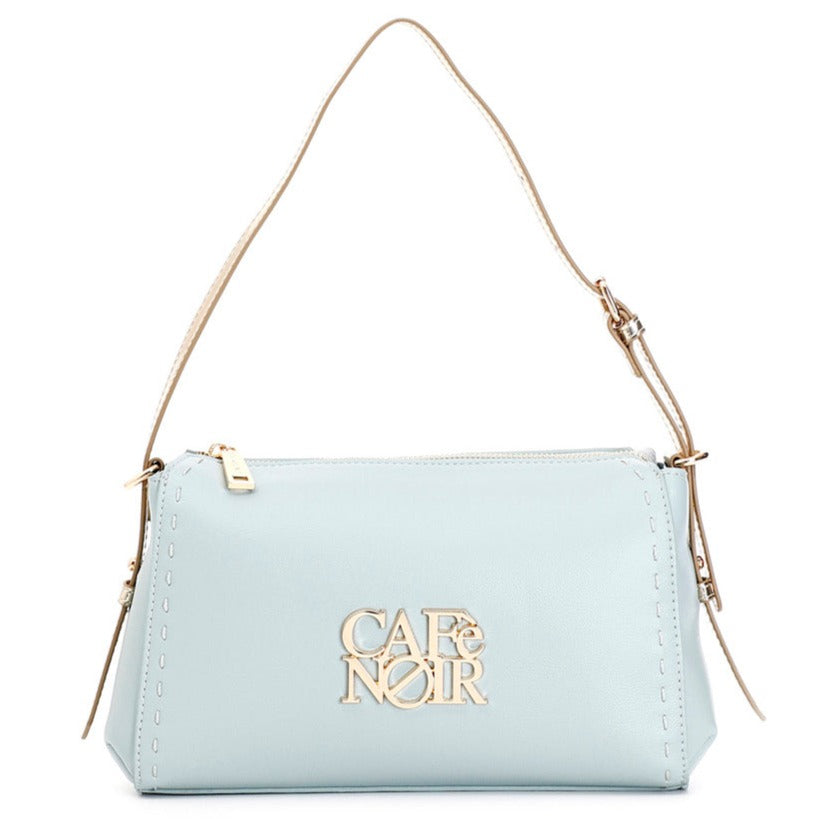 Borsa mini CafèNoir azzurro dettagli oro
