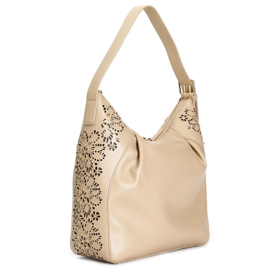Borsa media CafèNoir tortora tracolla