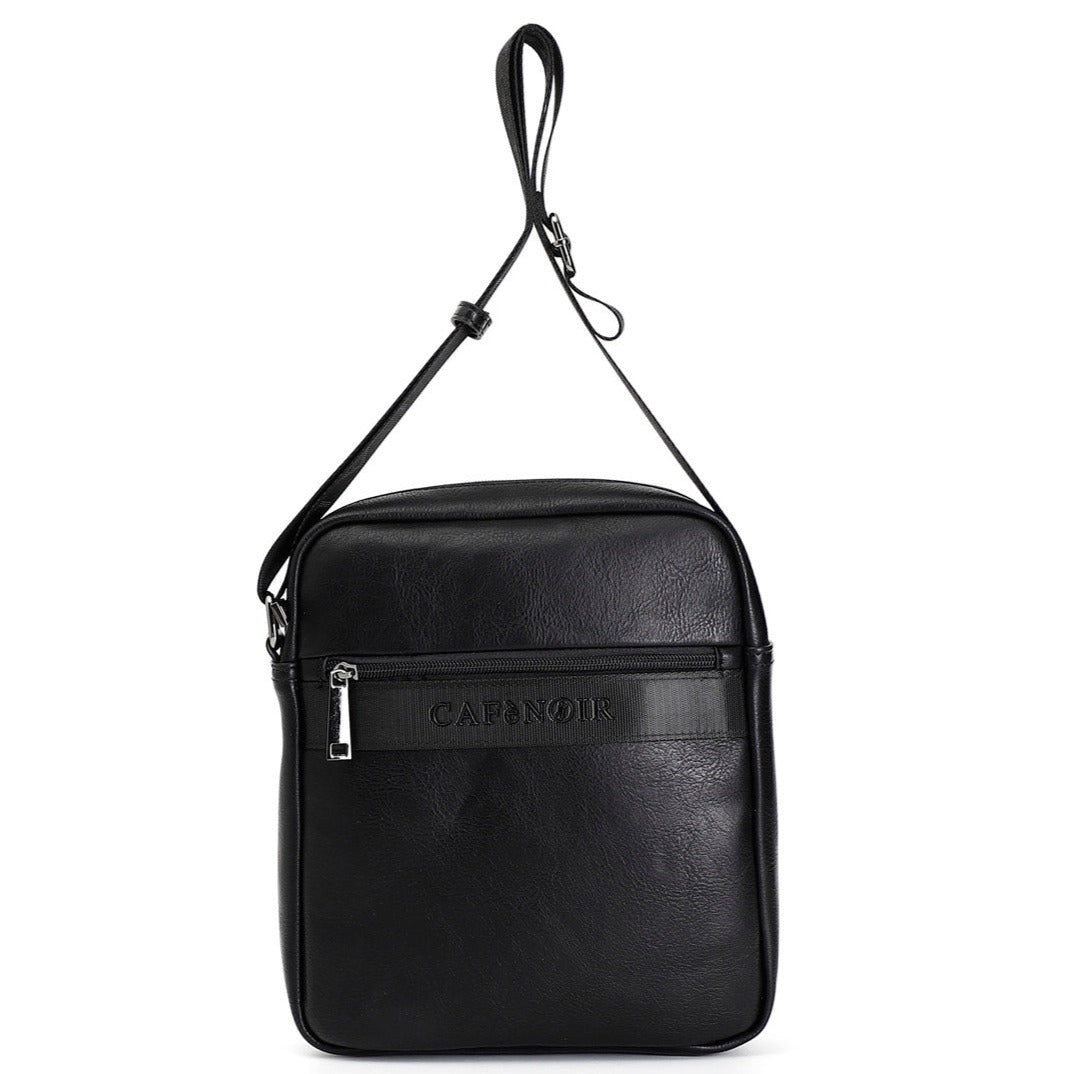 Man bag CafèNoir black eco leather