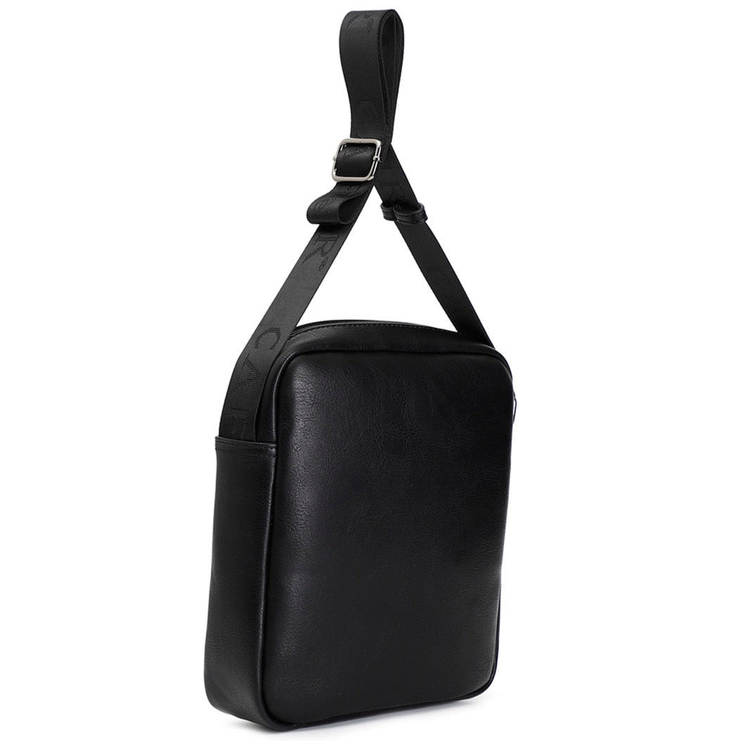 Man bag CafèNoir black eco leather