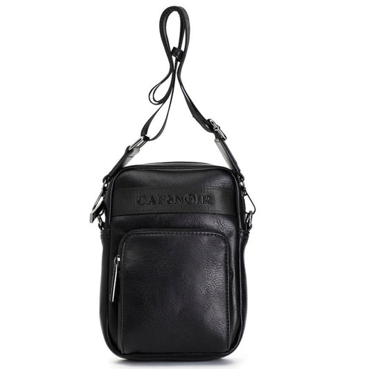 Man mini bag CafèNoir black eco leather