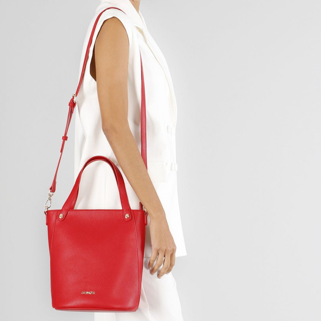 Secchiello CafèNoir rosso con tracolla