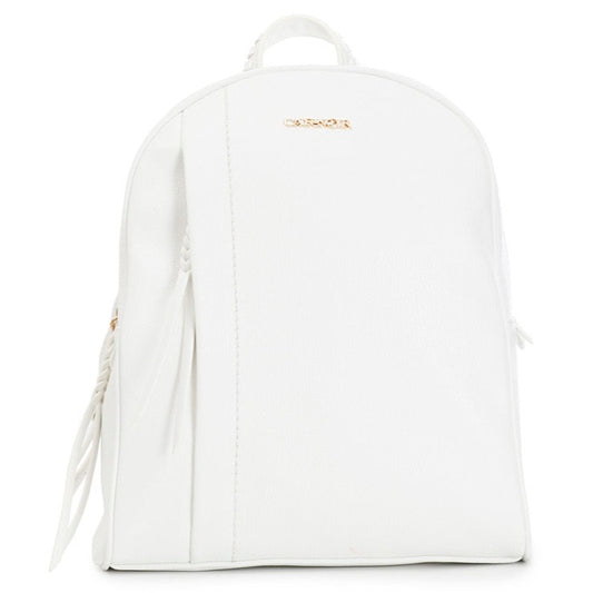 Medium backpack CafèNoir white