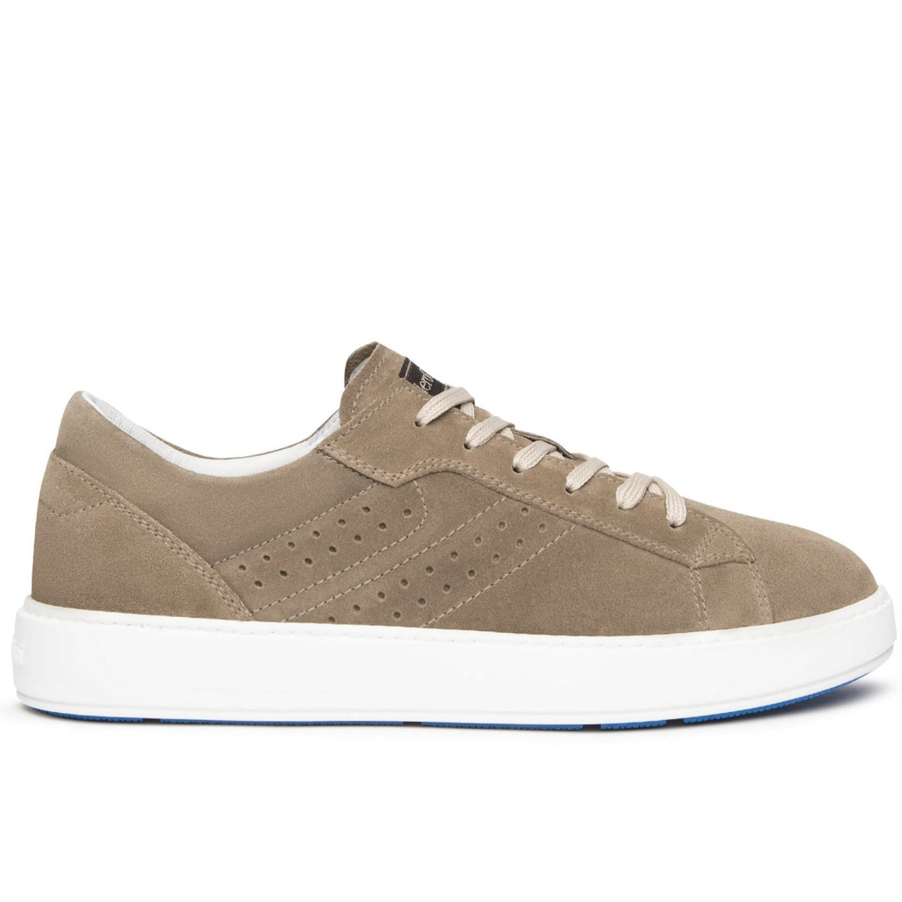 Sneakers NeroGiardini uomo pelle camoscio biscotto