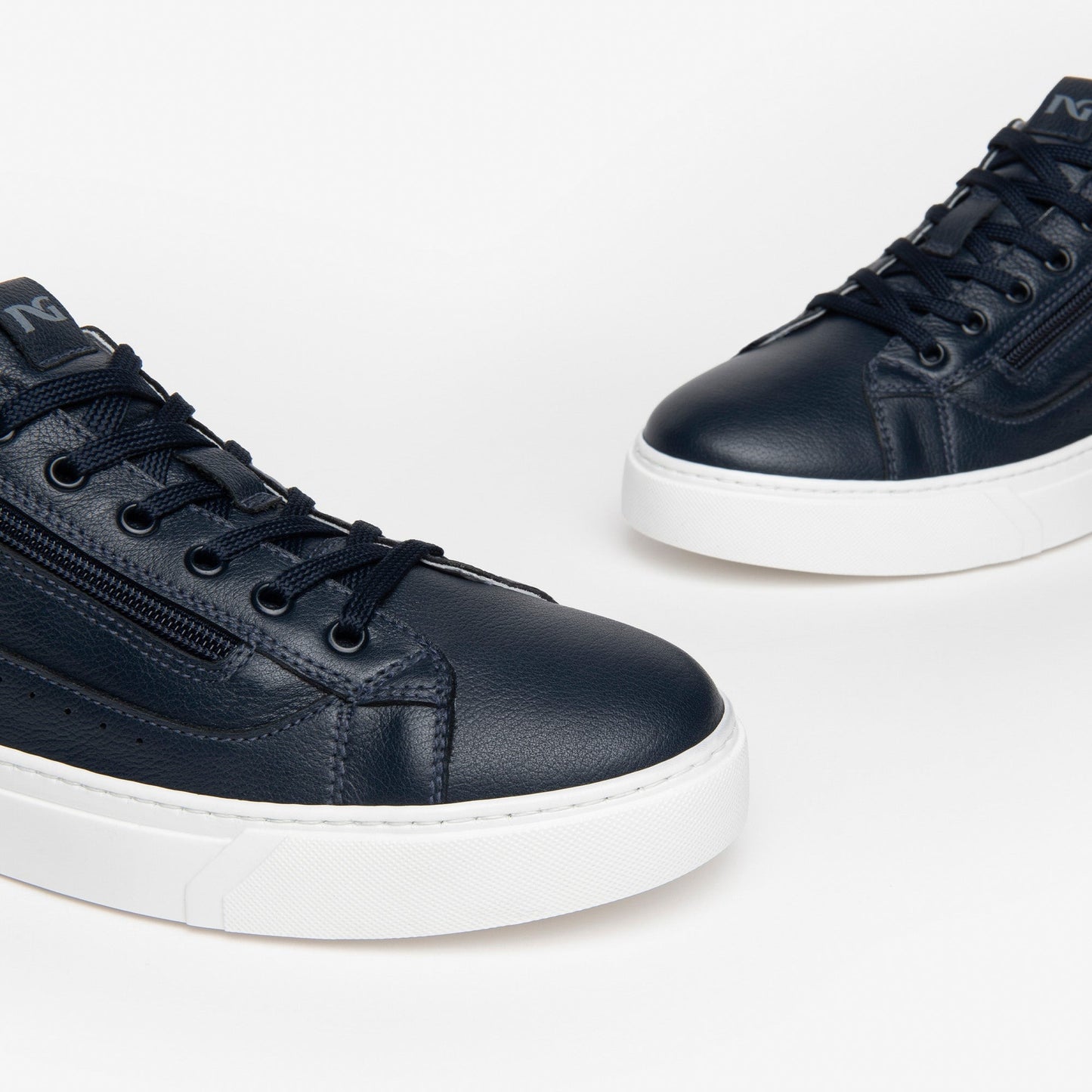 Sneakers NeroGiardini uomo pelle blu zip