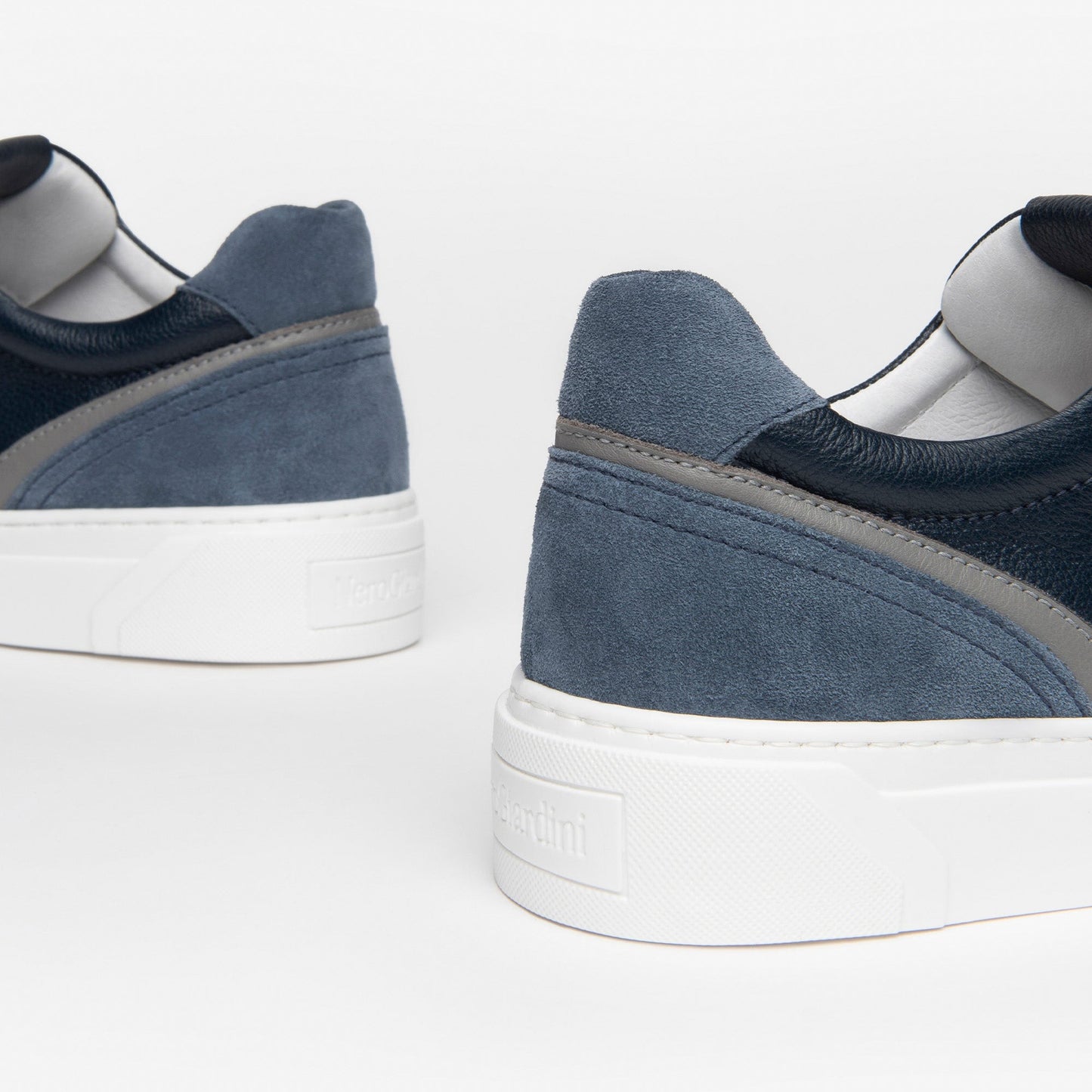 Sneakers NeroGiardini uomo pelle blu zip