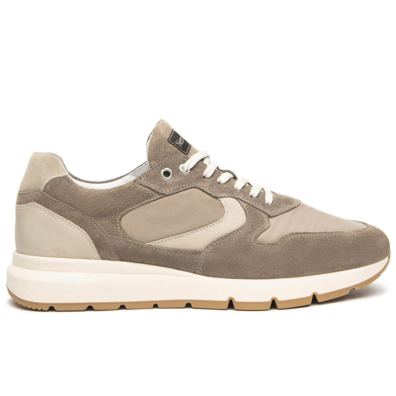 Sneakers NeroGiardini uomo camoscio beige