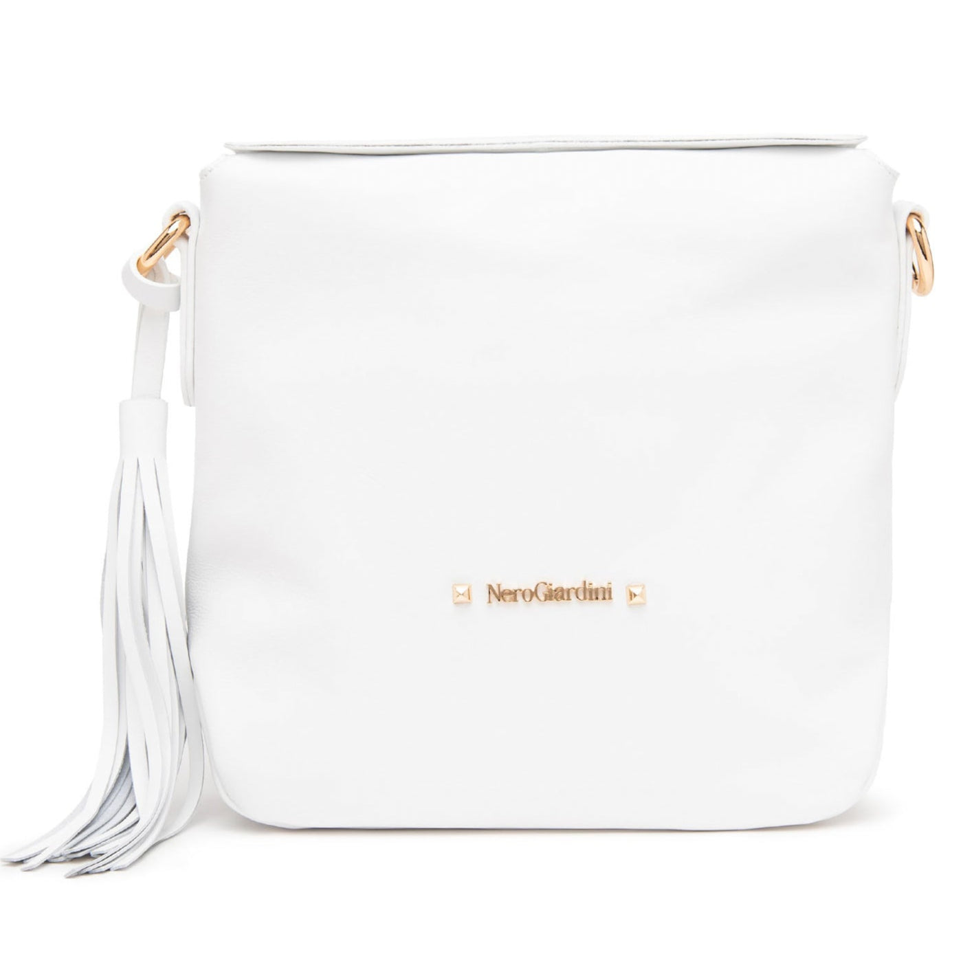 Borsa a tracolla NeroGiardini pelle colore bianco