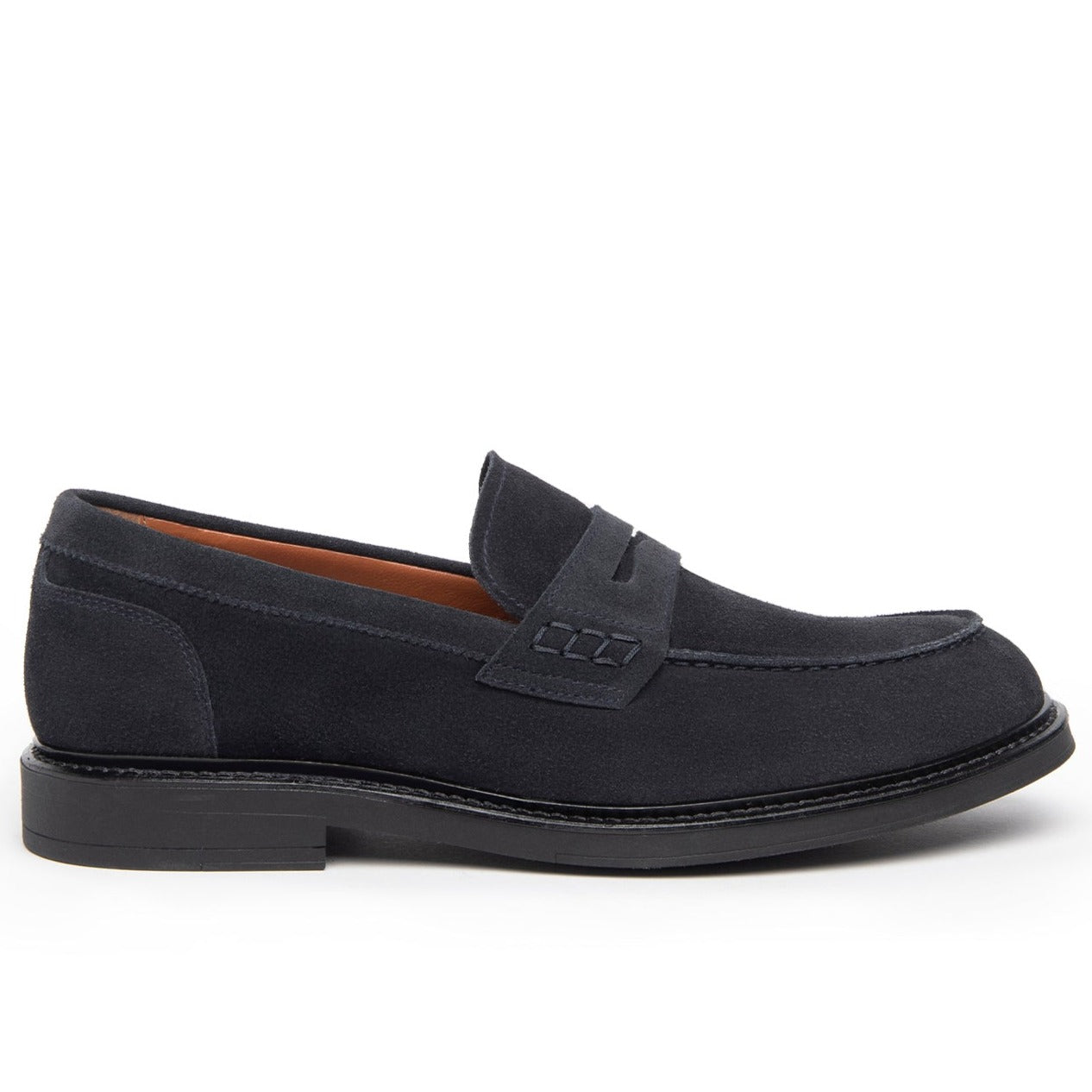 Loafers NeroGiardini man blue suede leather