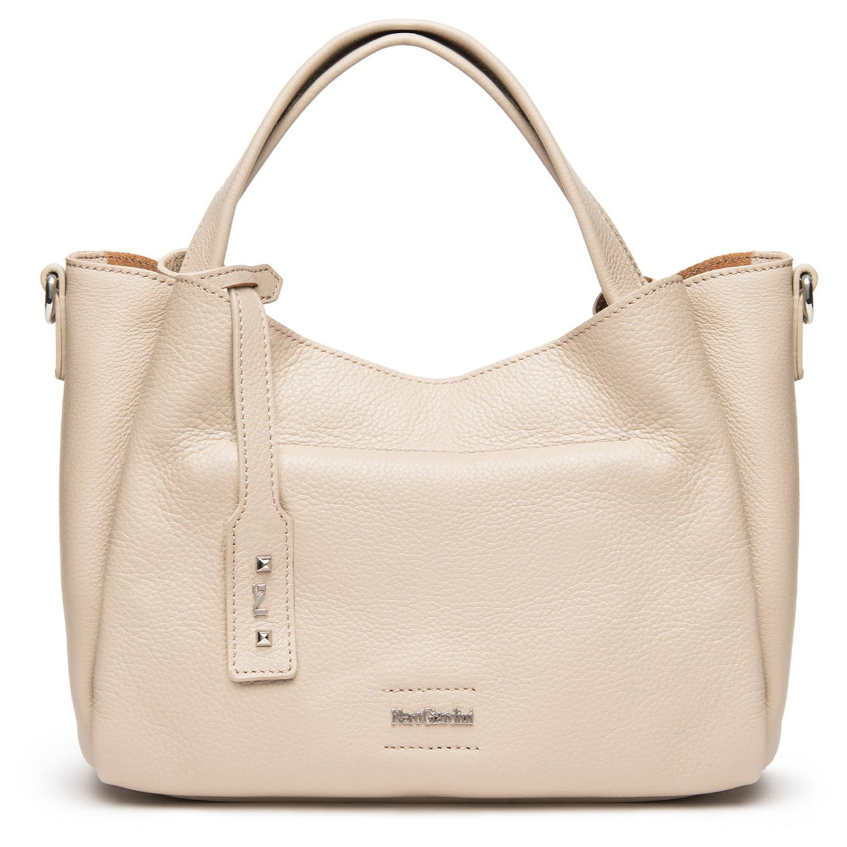 Medium hobo bag NeroGiardini white leather