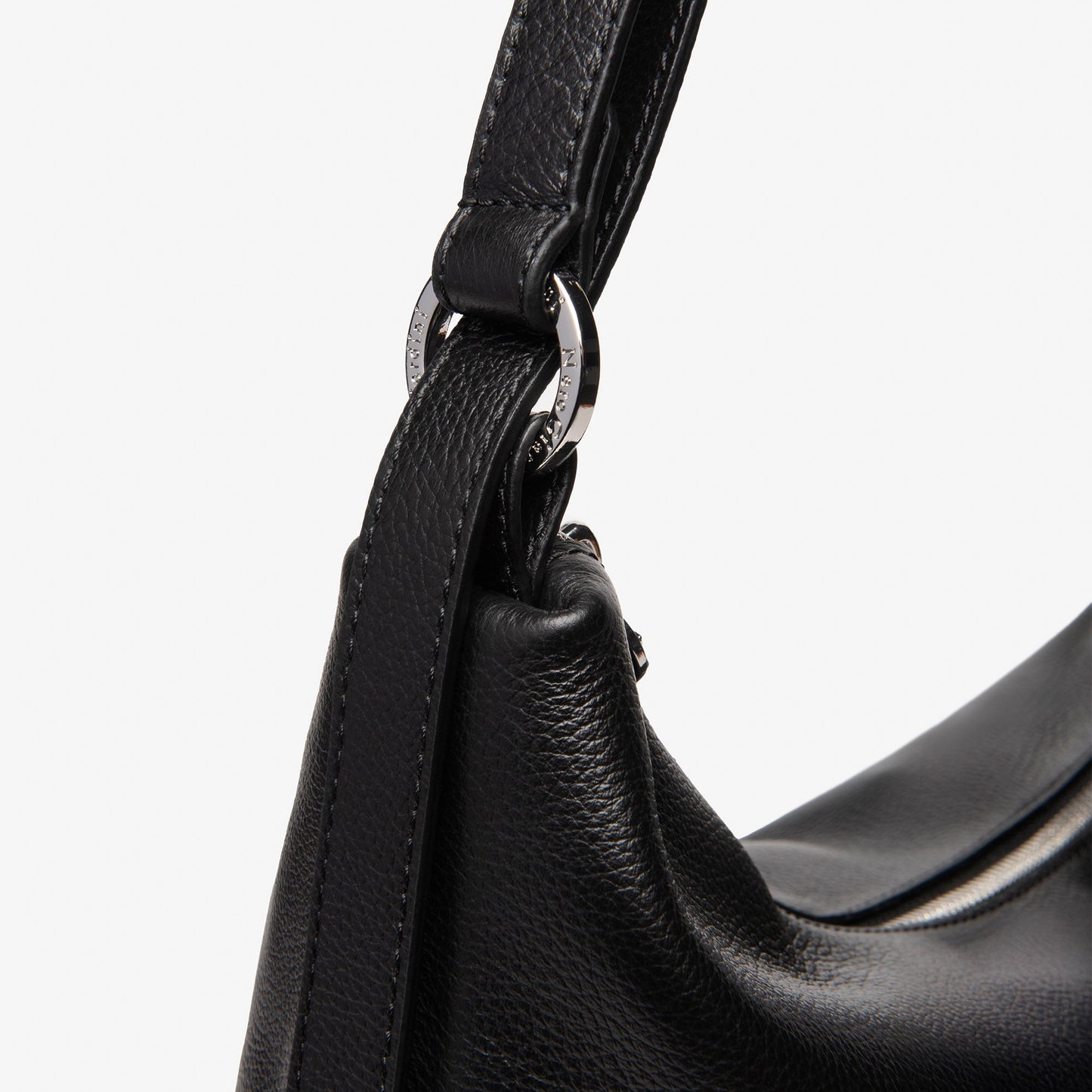 Large hobo bag NeroGiardini black leather