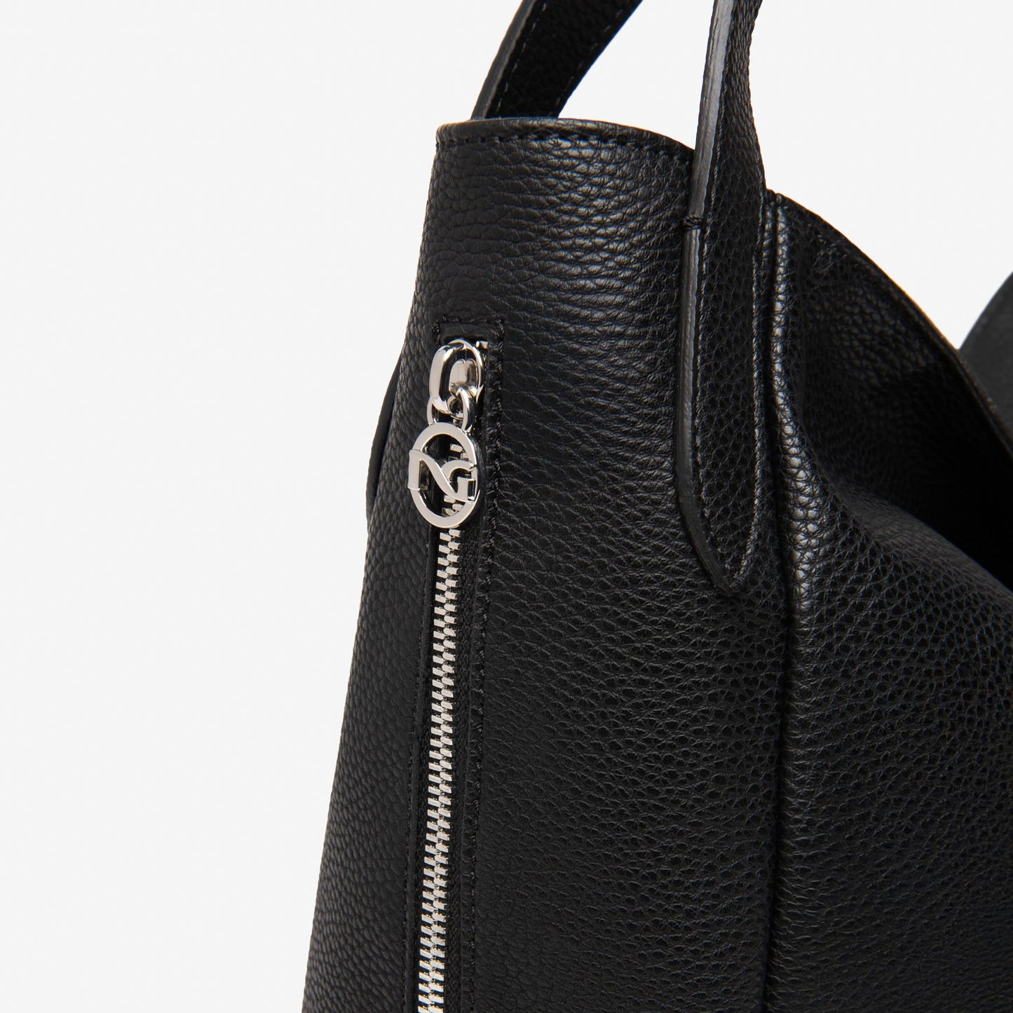 Borsa hobo grande NeroGiardini nero con trama