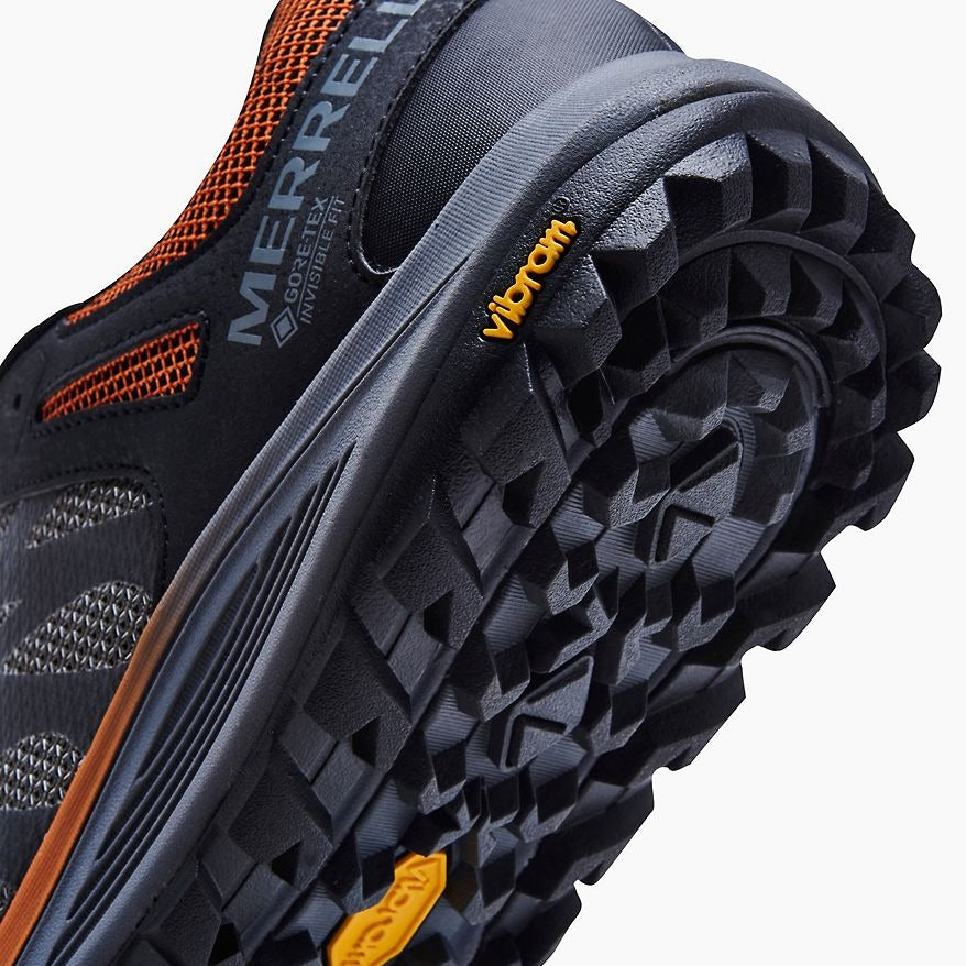 Sneakers goretex Merrel man grey and orange