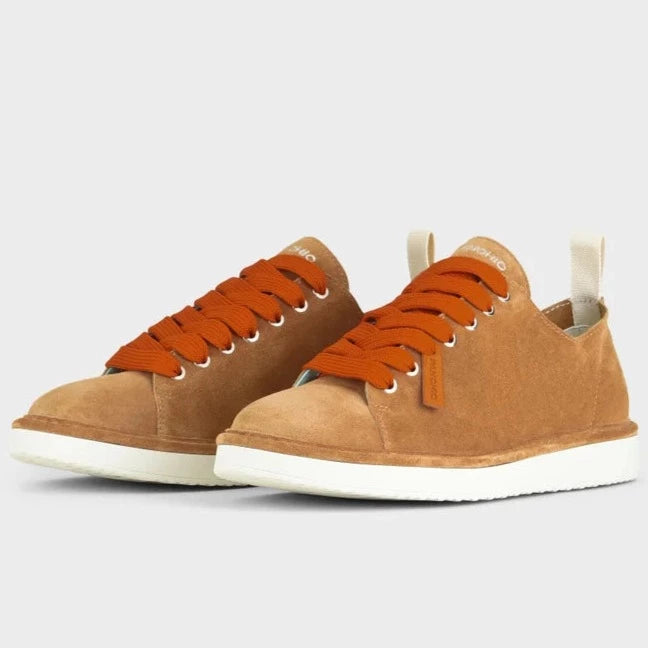 Sneakers Panchic man suede leather biscuit brown
