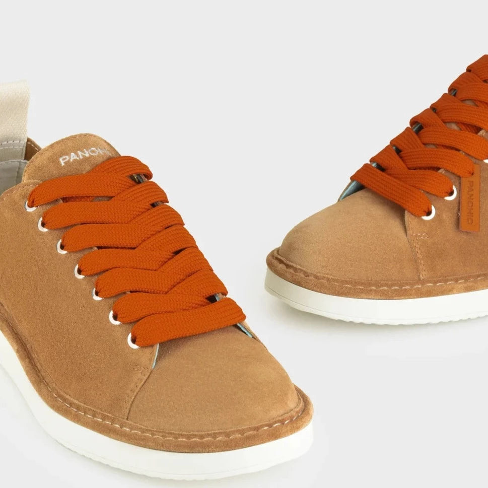 Sneakers Panchic man suede leather biscuit brown