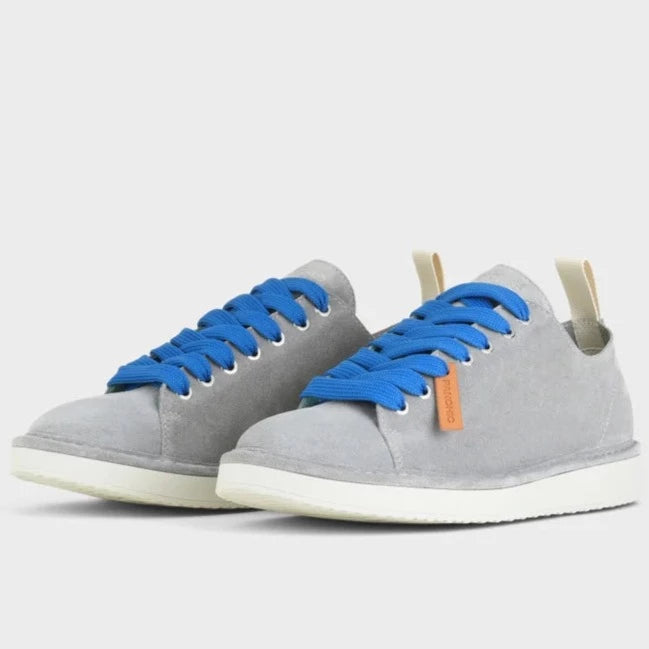 Sneakers Panchic man suede leather grey vibrant