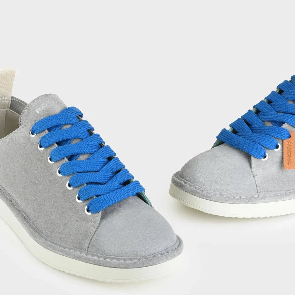 Sneakers Panchic man suede leather grey vibrant