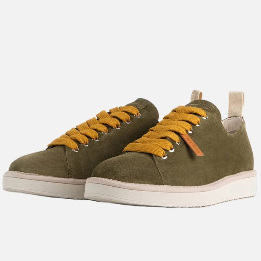 Sneakers Panchic man green suede