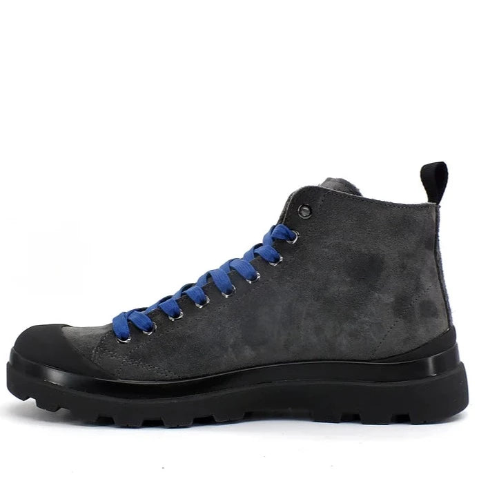 Sneakers Panchic man anthracite suede lined wool