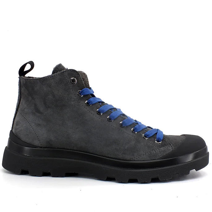 Sneakers Panchic man anthracite suede lined wool