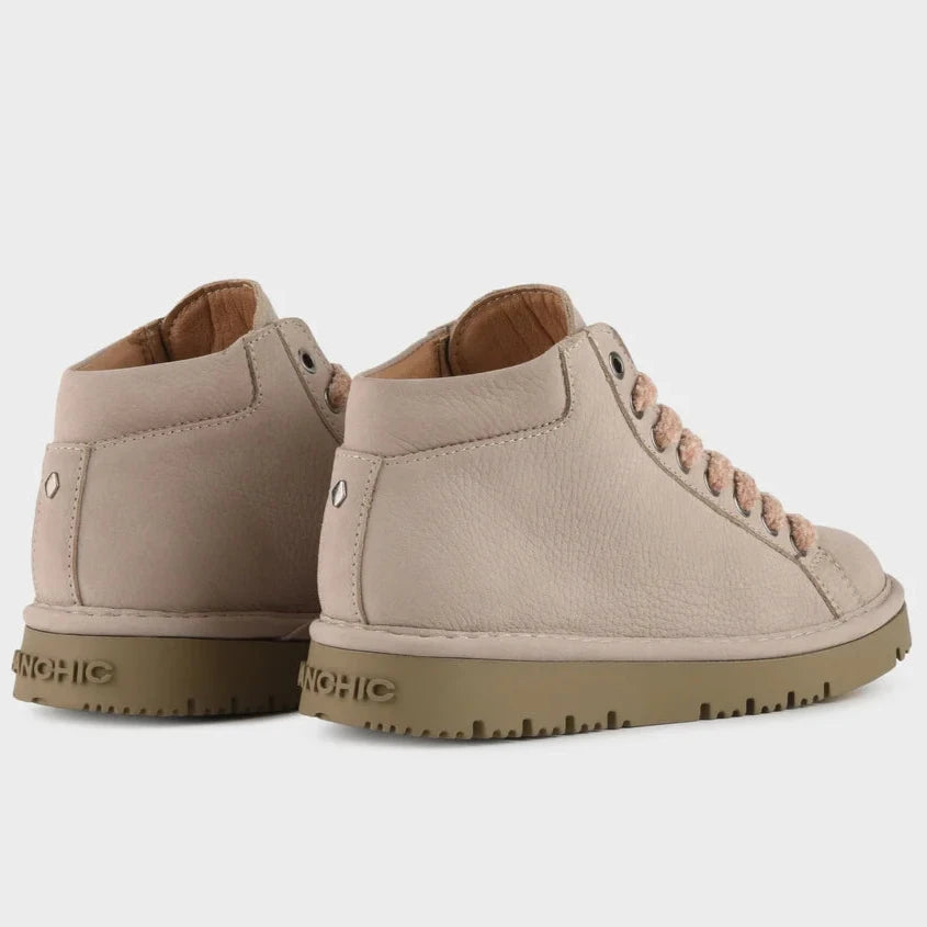 Sneakers Panchic woman nubuck leather dove grey