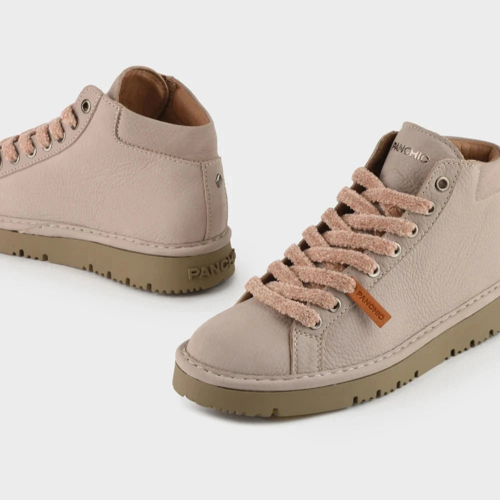Sneakers Panchic woman nubuck leather dove grey