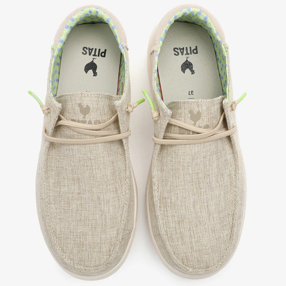 Slipon Pitas donna wallabi poppy beige inserti