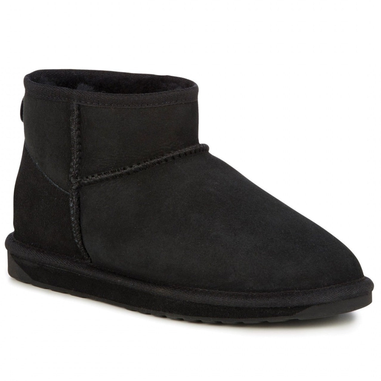 Micro ankle boots EMU woman black sheepskin