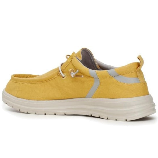 Sneakers CafèNoir man yellow fabric