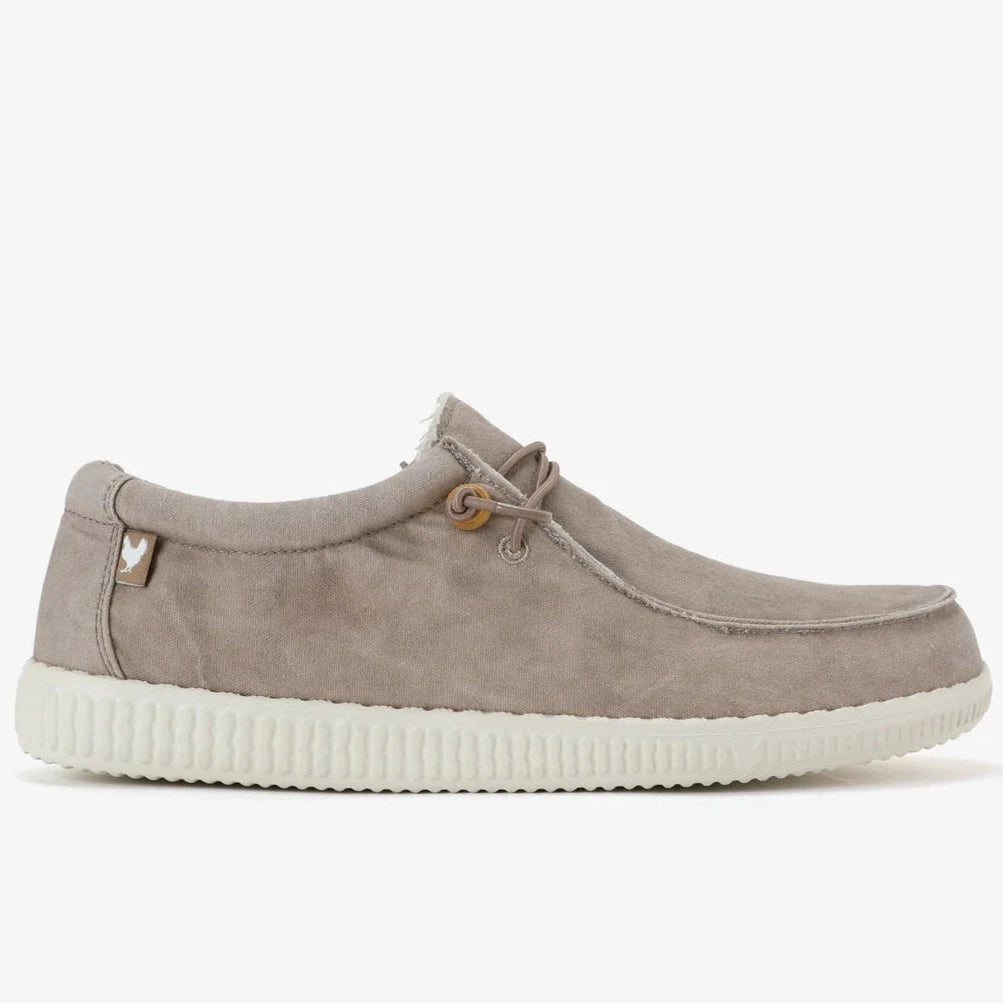 Slipon unisex 100% cotton color beige