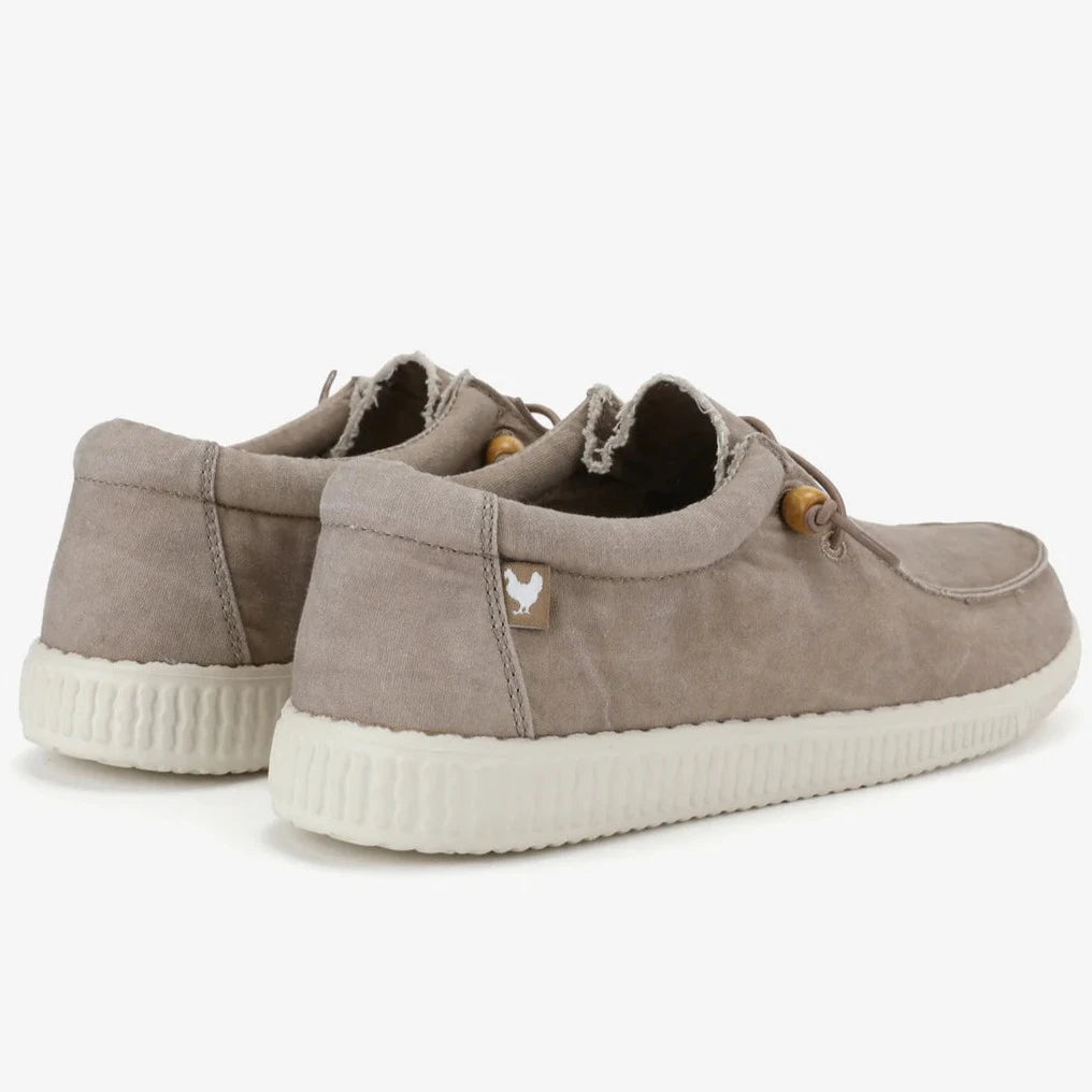 Slipon unisex 100% cotton color beige