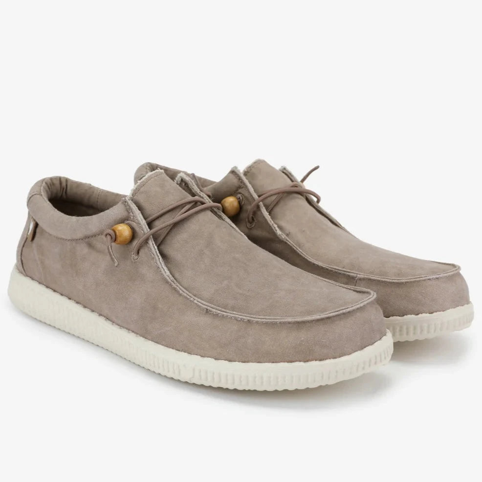 Slipon unisex 100% cotton color beige