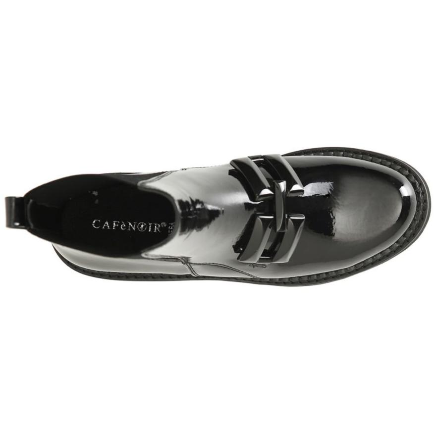 Stivali CafèNoir donna ecopelle nero applicazione catena