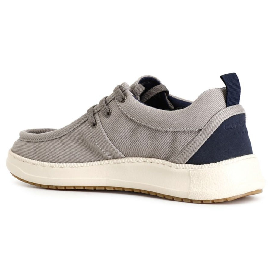 Sneakers modello barca CafèNoir uomo tessuto grigio