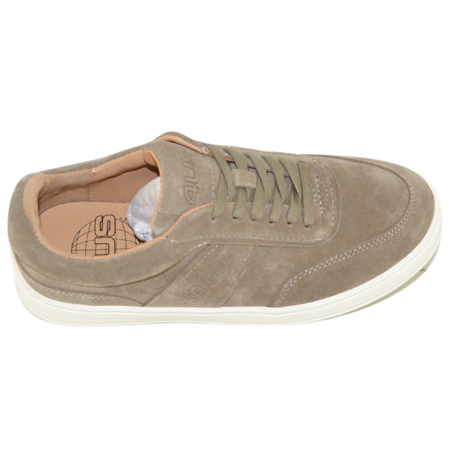 Sneakers Cesare Paciotti 4us man taupe suede leather