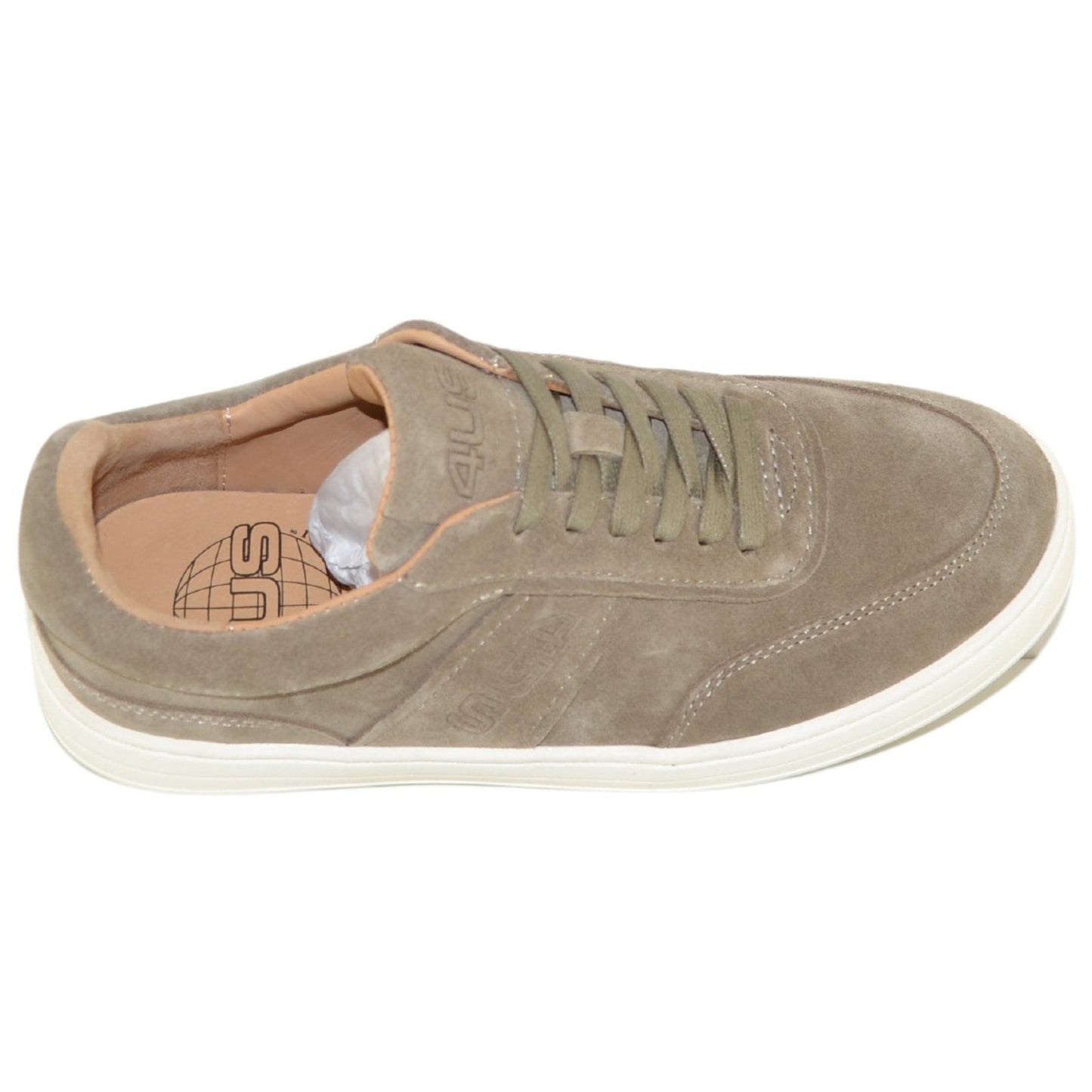 Sneakers Cesare Paciotti 4us uomo pelle scamosciata taupe