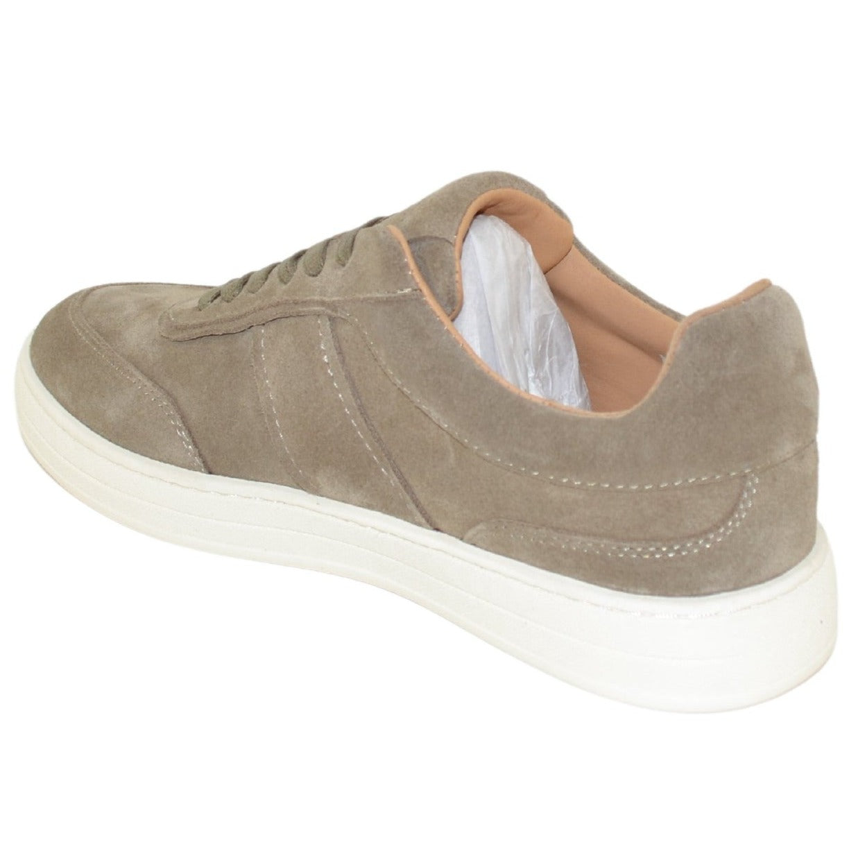 Sneakers Cesare Paciotti 4us uomo pelle scamosciata taupe